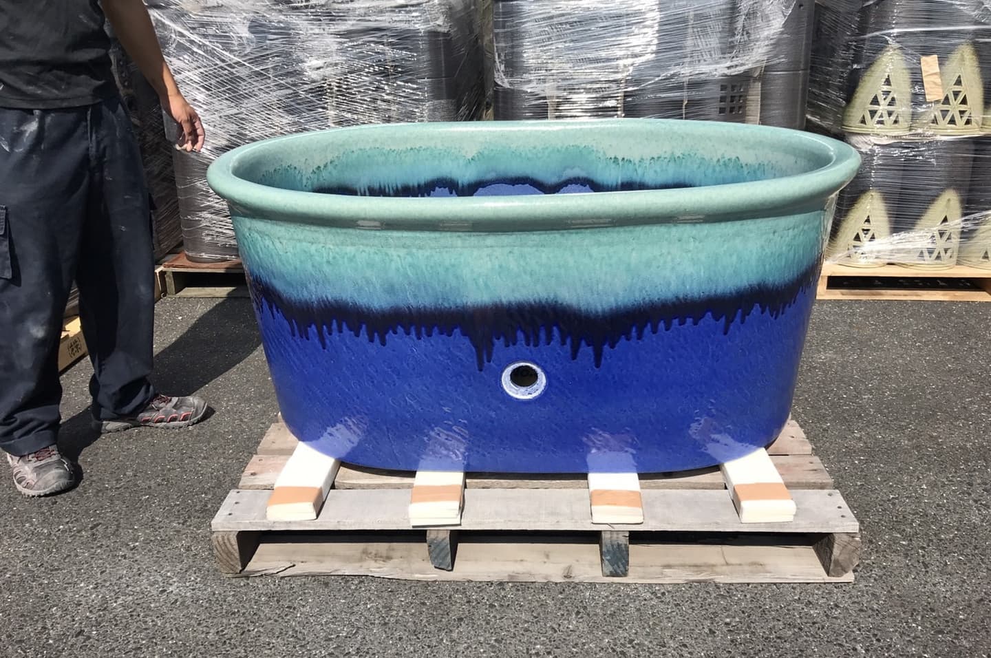 信楽焼 陶浴槽